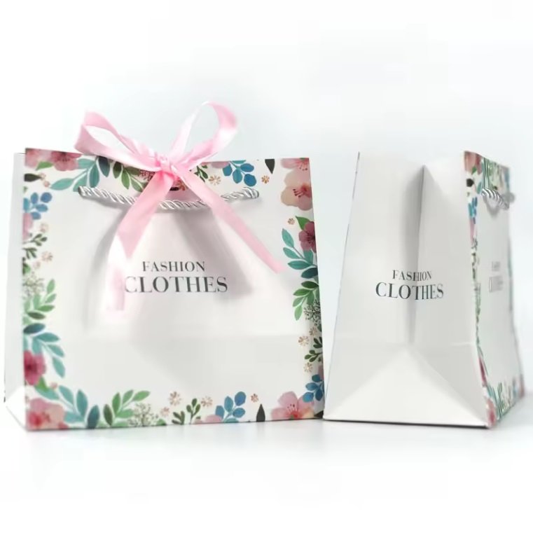 Recyclable Gift Paper Bags With Handle