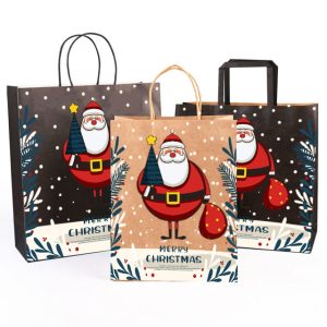 christmas kraft paper bags